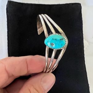 Sterling and turquoise bracelet